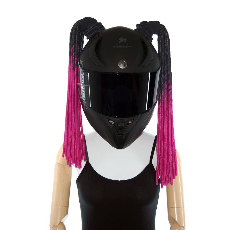bike helmet for box braids Helmet Pigtails Soft Dreadlocks