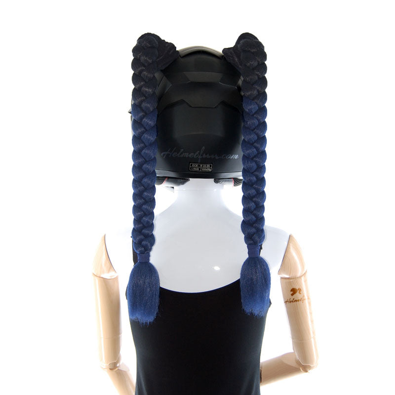 Helmet Pigtails A Perfect idea for decorating your helmet.